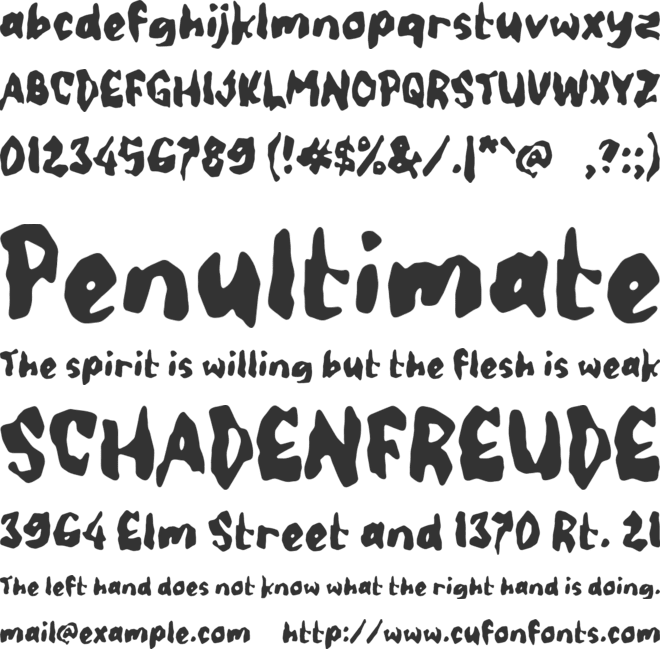 n Nenda font preview