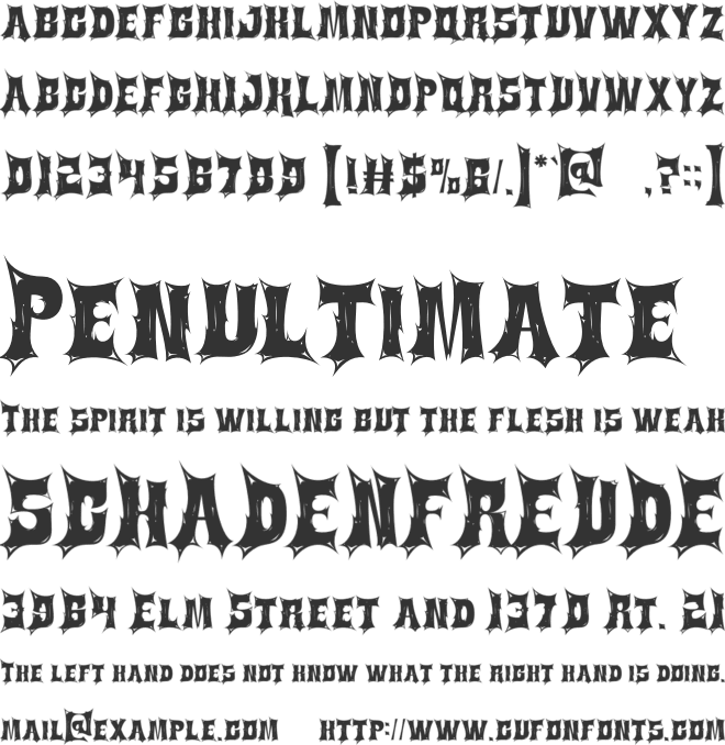 Betok font preview