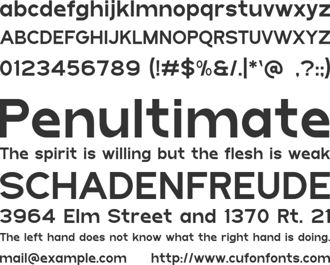 BANDICO font preview