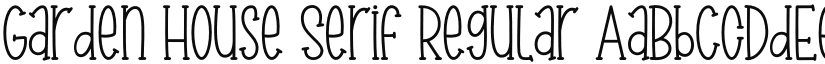 Garden House Serif Regular font