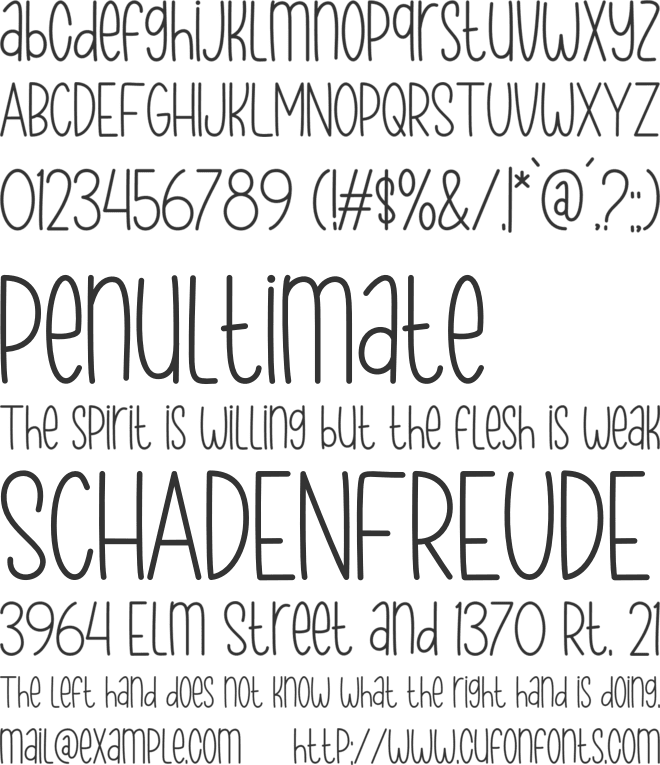 Garden House Sans font preview