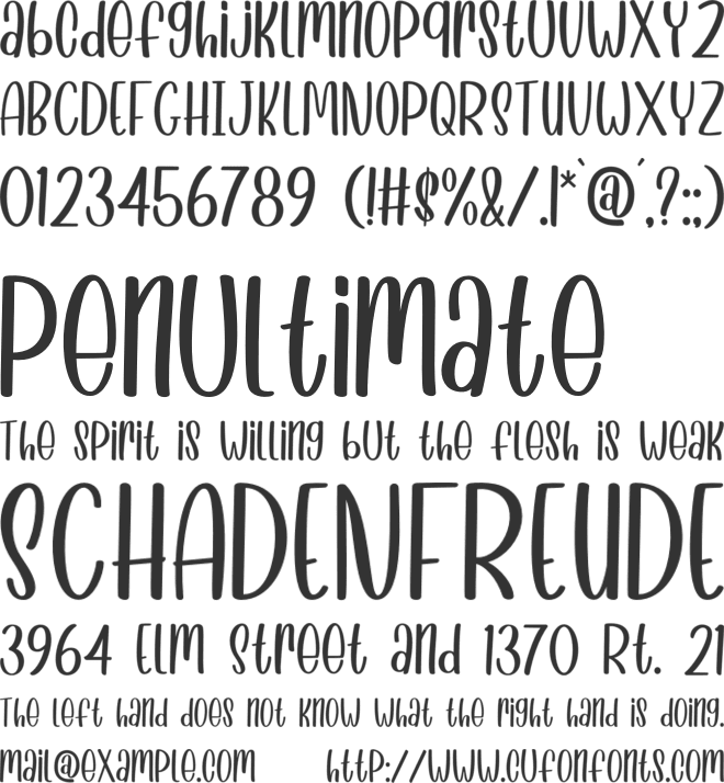 Happy Cactus font preview