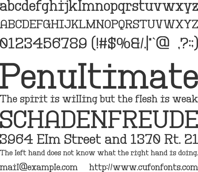 Mulfin font preview