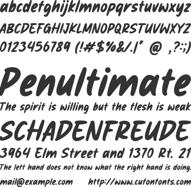 Riskoda font preview