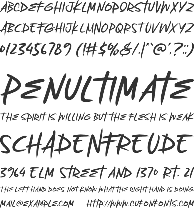 Hockyna font preview