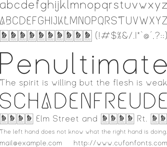 Aktual font preview