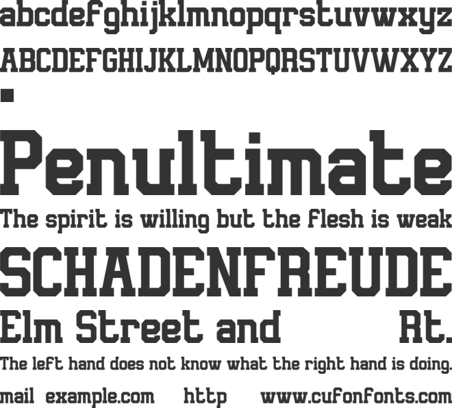 Brusko font preview