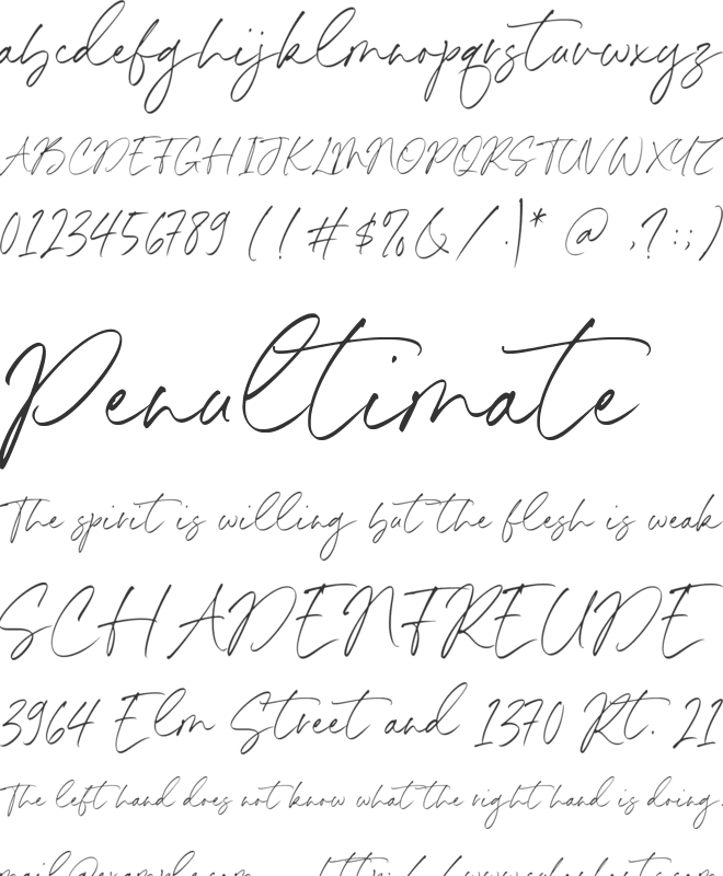 Hamburg Culture font preview