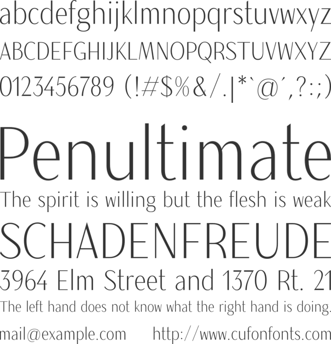 Magnisa Sans font preview