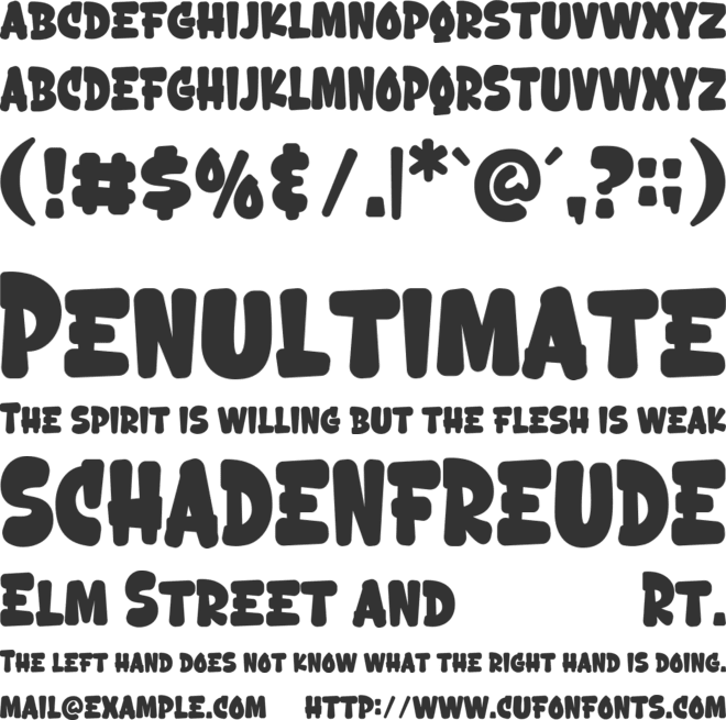 Brogles font preview