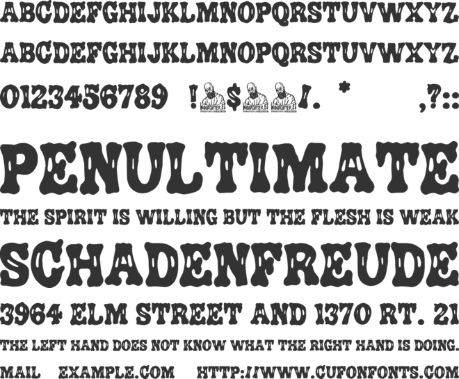 Junkie Cowboy font preview