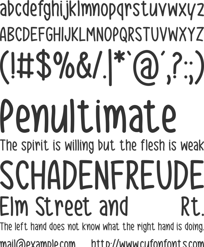 Always Good font preview