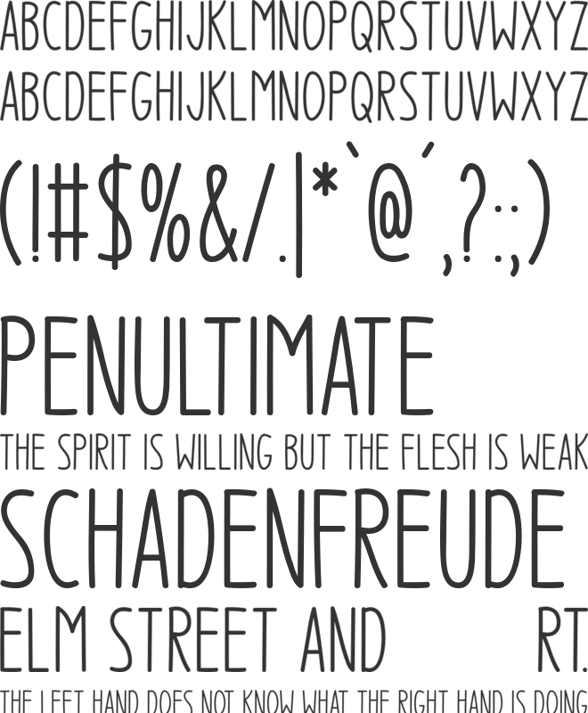 Fresh Lemons font preview