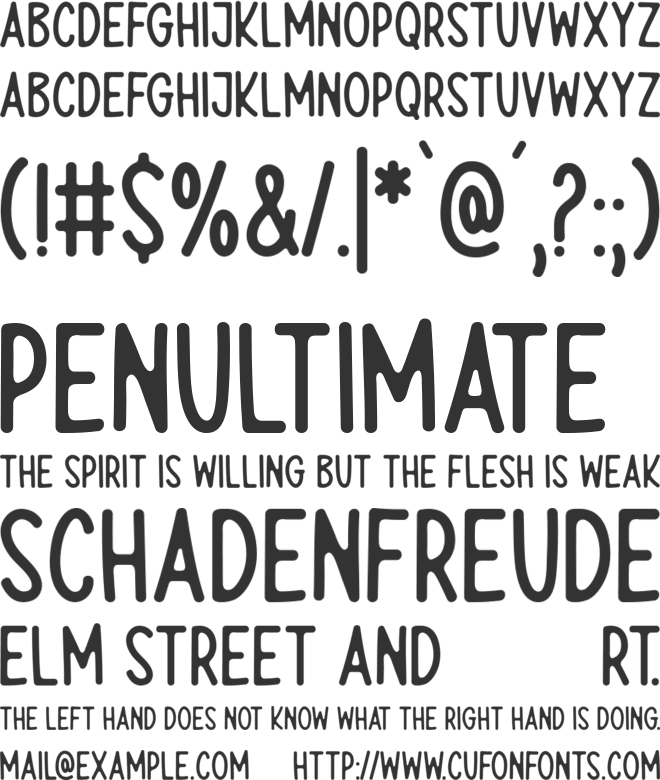 Seek Truth font preview