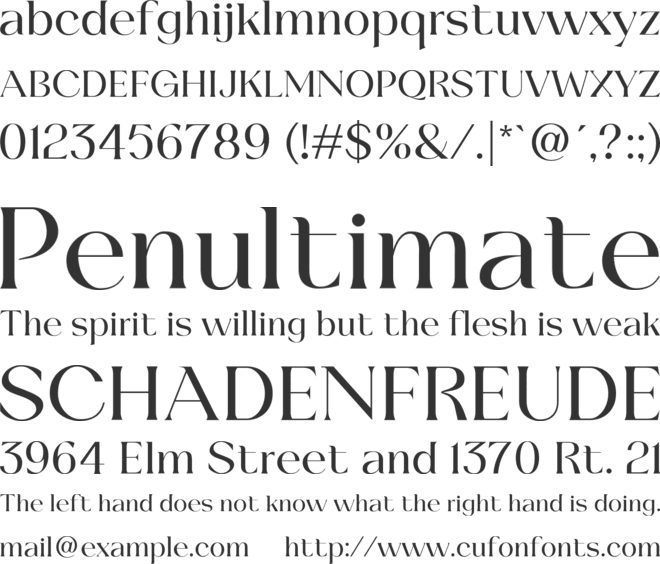 Beliau font preview