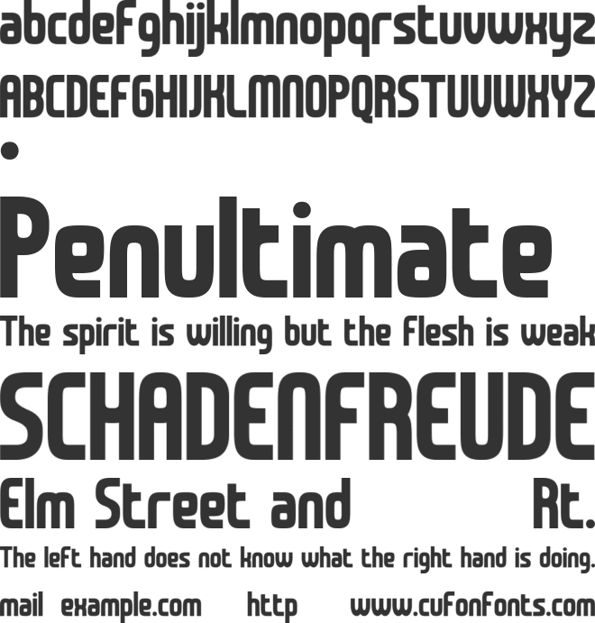 Crawford font preview