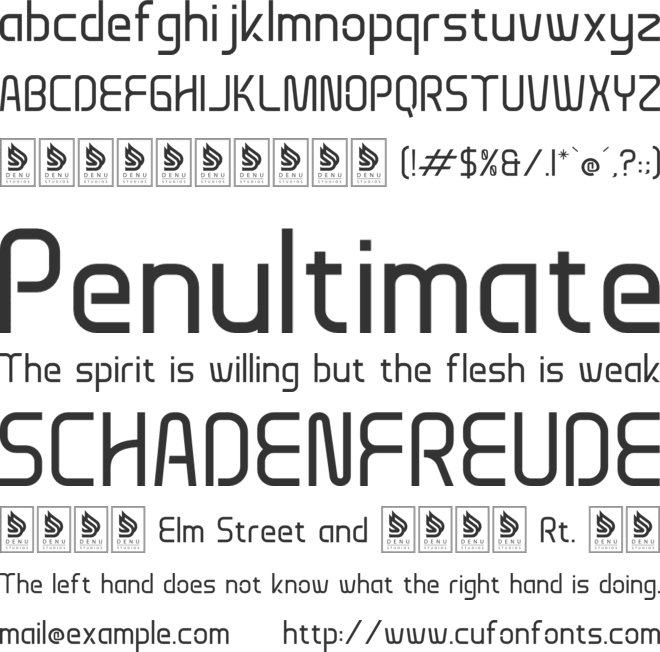 Arlork font preview