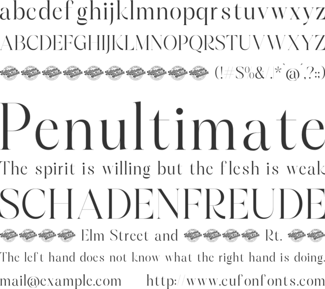 Hamster DEMO VERSION font preview