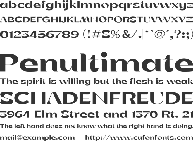 Nancy Walner  font preview