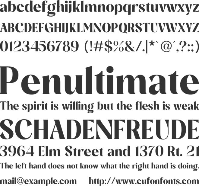 Mauline  font preview