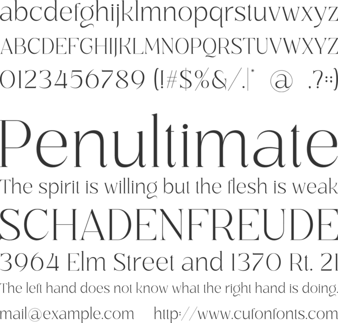 PARISIAN font preview