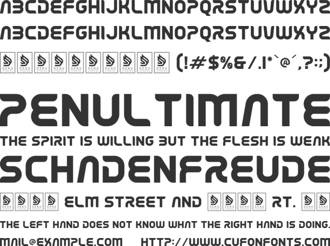 Celesti From font preview