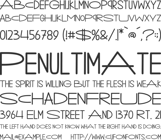 Nasthar Cake font preview