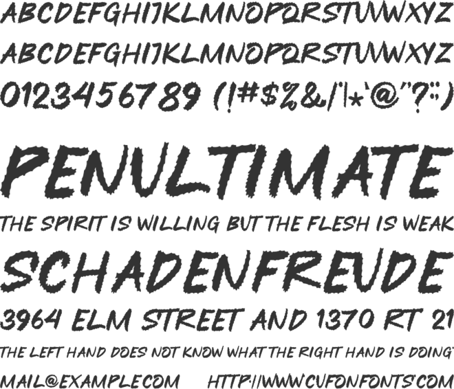 MONIMONI font preview