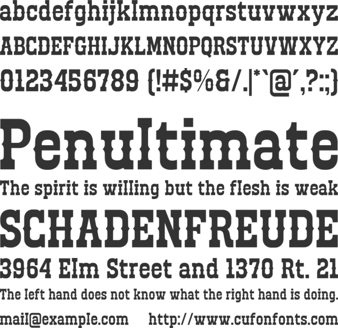 Cowboy Outlaw font preview