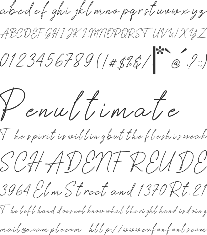 Silver City font preview