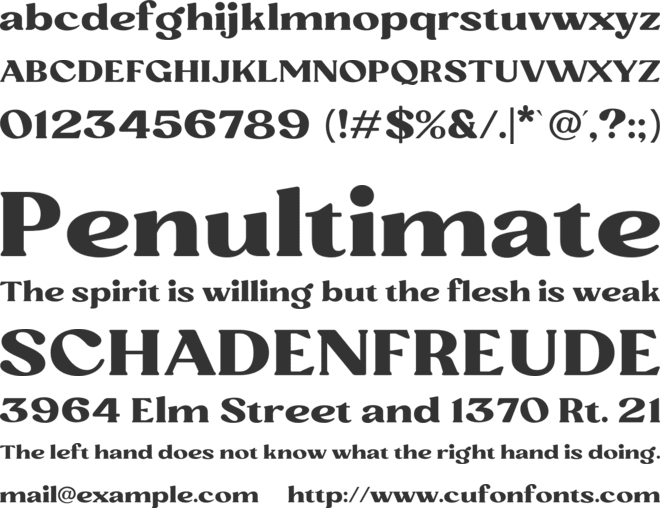 Gudina font preview