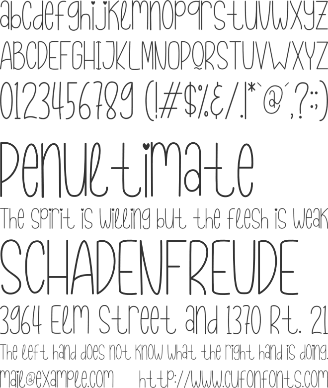 Snowball Christmas font preview