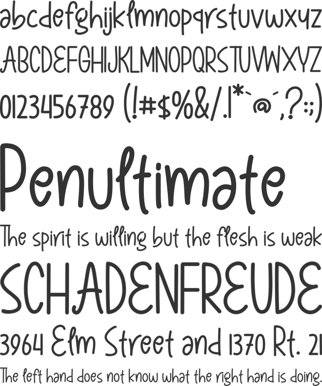 Abigael Tale font preview