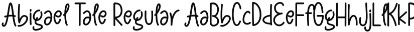 Abigael Tale Regular font