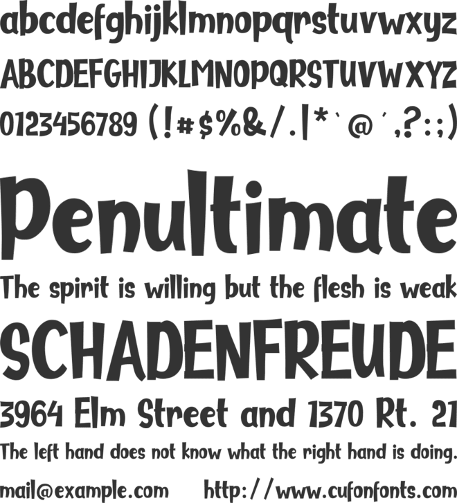 Mocha Sundae font preview