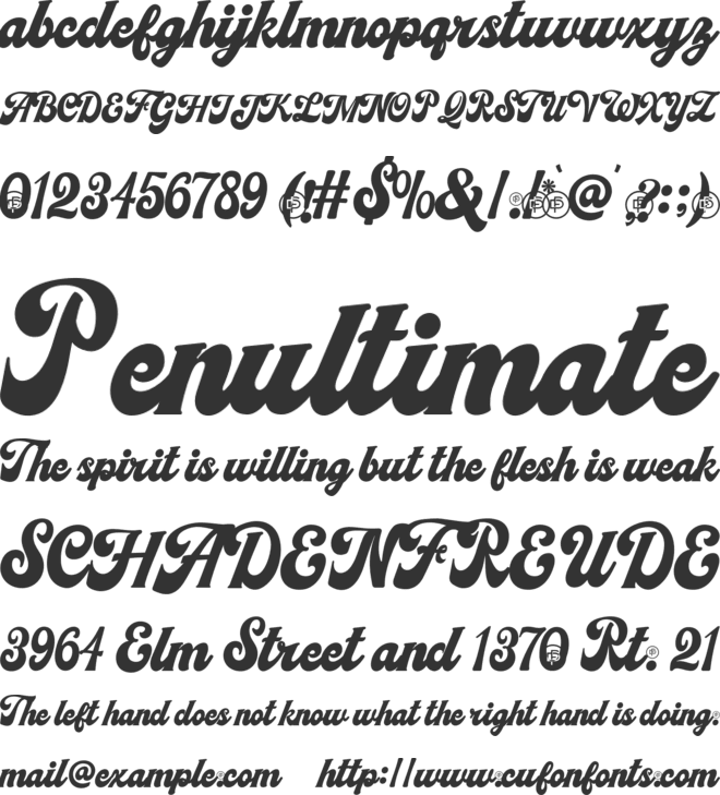 Fasty Free font preview