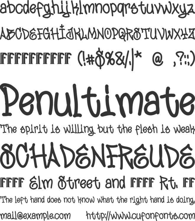 Jumpis Personal Use font preview