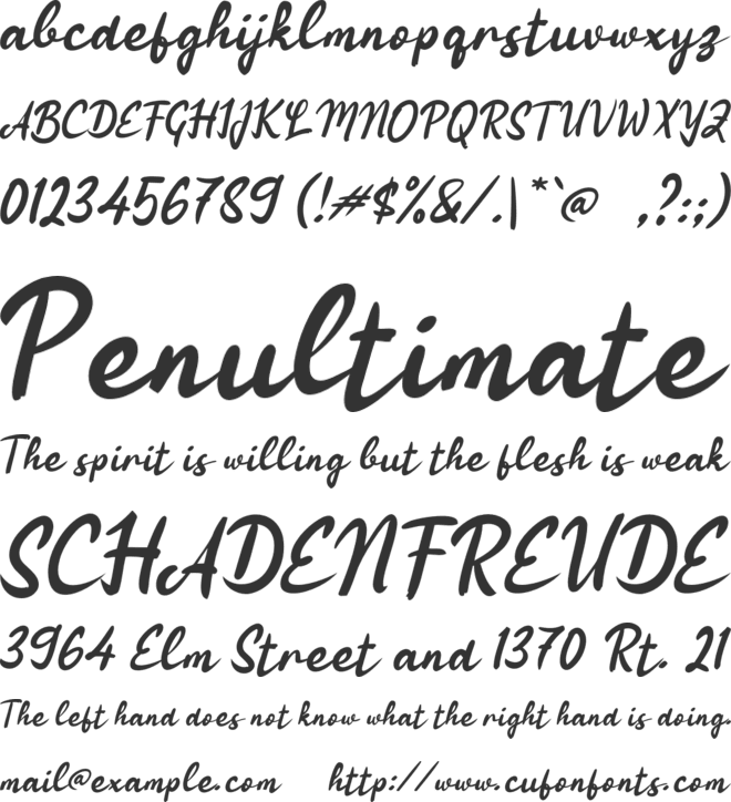 n Nembe Dugi font preview