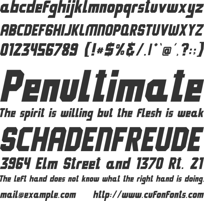 Technobot- font preview