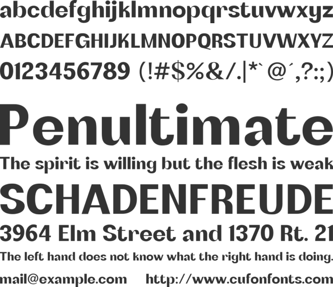 Ratual font preview