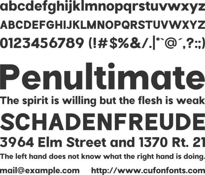 Hempa Sans font preview