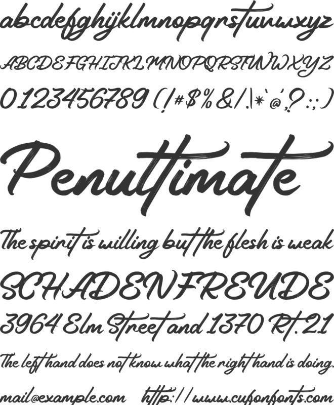 Road Stone FreePersonaUse font preview