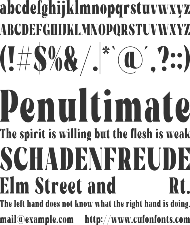 Rigam font preview