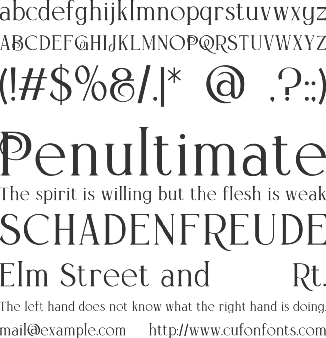 Glique Personal Use font preview