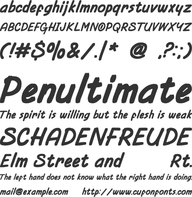 Torges Personal Use font preview