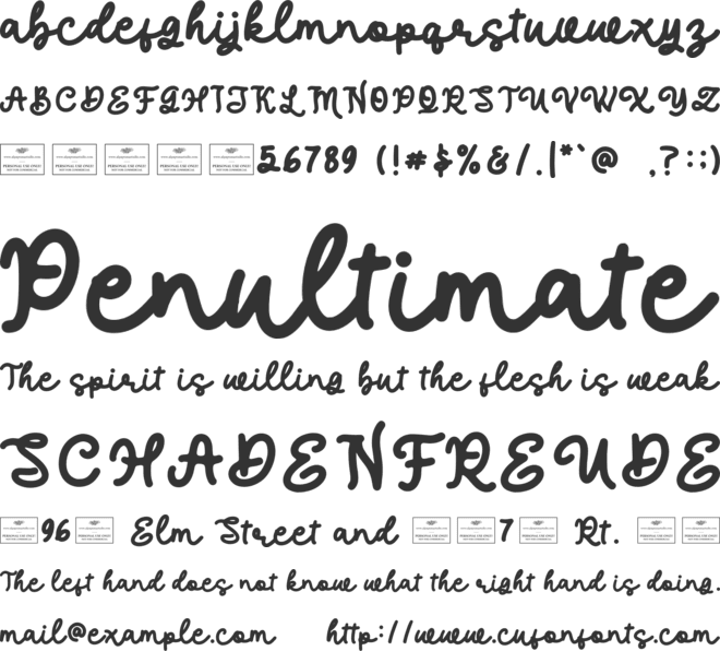 Fallow Free font preview