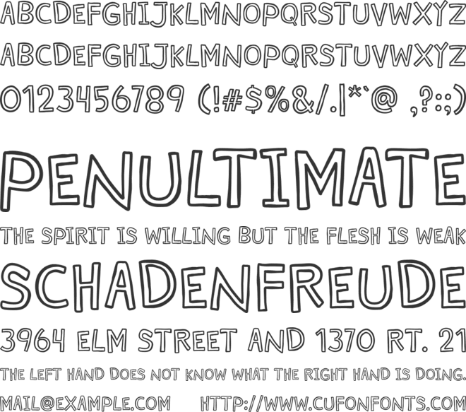 Scratchy Lemon font preview