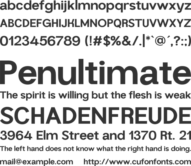 Mandau font preview