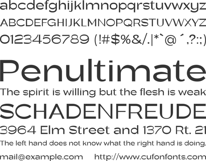 New Gerbil font preview