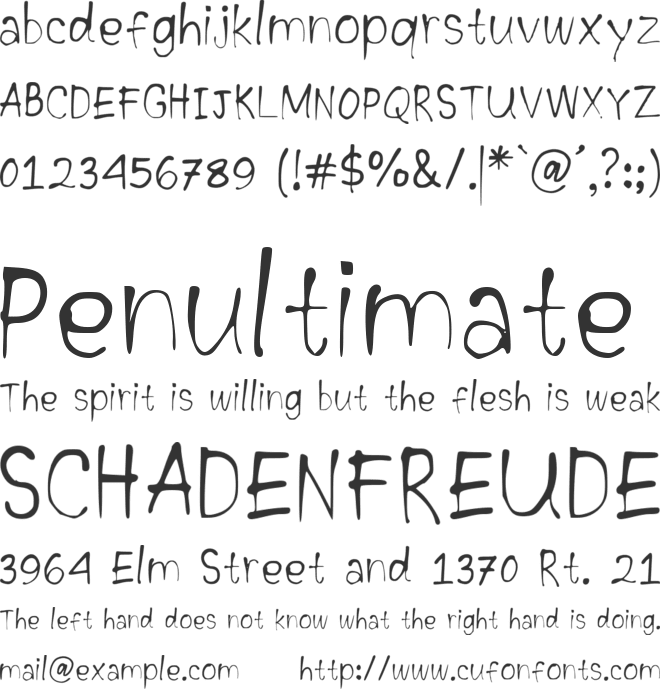 Sunlights font preview